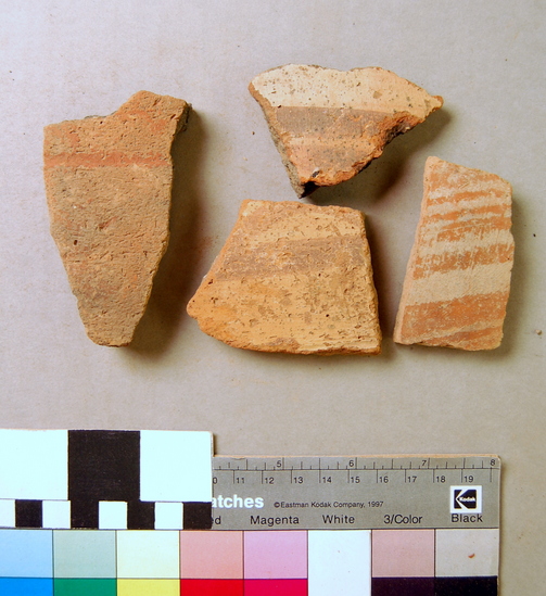 Hearst Museum object 14 of 48 titled Potsherd, accession number 5-1004, described as Potsherds