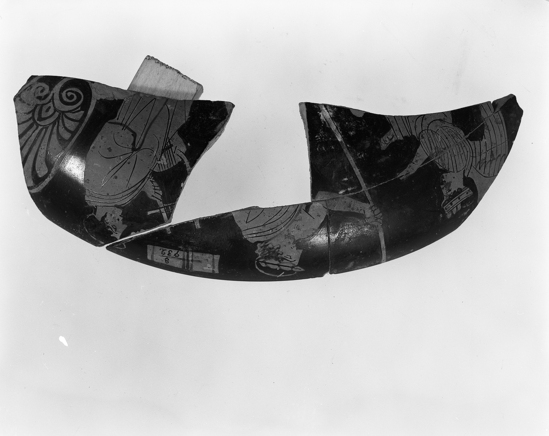 Hearst Museum object titled Potsherds, accession number 8-932, described as Red-figured fragments; Victory