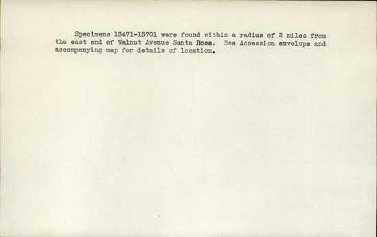 Documentation associated with Hearst Museum object titled Charmstone, accession number 1-13582, described as Perforated, grooved longitudinally at one end.