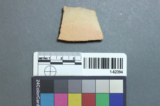 Hearst Museum object titled Potsherd, accession number 1-62394, described as Body, plain.