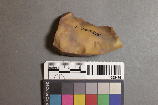 Hearst Museum object titled Scraper, accession number 1-205476, described as Chert