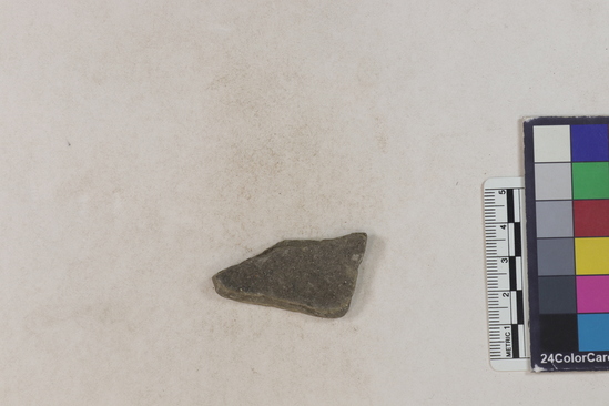 Hearst Museum object 70 of 183 titled Potsherd, accession number 16-8192, described as Potsherd: bodys Section of Manta on beach currently inhabited. Numbers  8111 to 8194 are sherds picked up on beach at low tide.