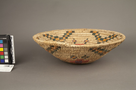 Hearst Museum object 1 of 3 titled Basket, accession number 2-18309, described as Coiled, deep concave.