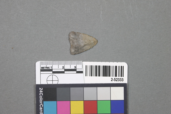 Hearst Museum object titled Projectile point, accession number 2-52333, described as projectile point