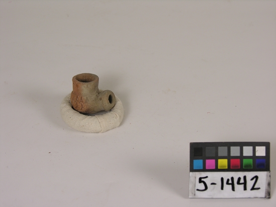 Hearst Museum object titled Pipe, accession number 5-1442, described as Clay pipe