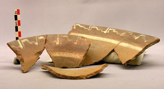 Hearst Museum object titled Broken bowl, accession number 4-2690e, described as Bowls: Sherds