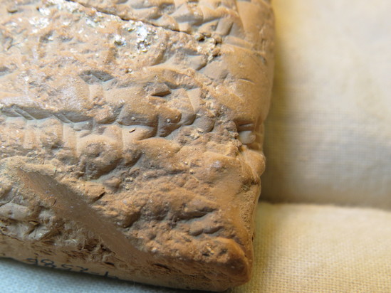 Hearst Museum object 56 of 132 titled Cuneiform tablet, accession number 9-2586, described as Neo-Babylonian Document from Erech