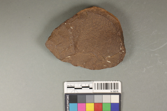 Hearst Museum object titled Handaxe, accession number 9-10016, described as handaxe