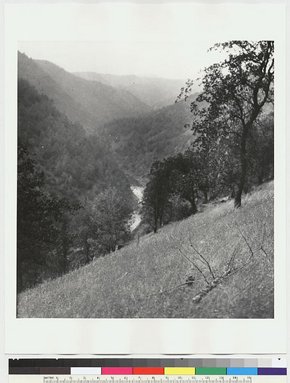 Hearst Museum object titled Black-and-white negative, accession number 15-5551, described as Middle fork of Tuolumne River