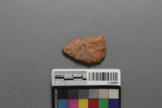 Hearst Museum object titled Biface, accession number 2-30098, described as chert biface