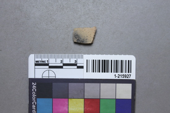 Hearst Museum object titled Earthenware sherd, accession number 1-215927, described as Mexican earthenware sherd