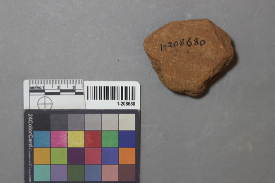 Hearst Museum object titled Disk fragment, accession number 1-208680, described as Tile.