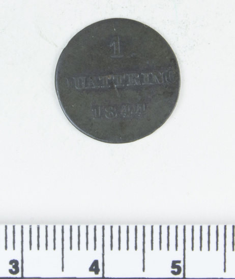 Hearst Museum object titled Coin, accession number 7-4490, no description available.