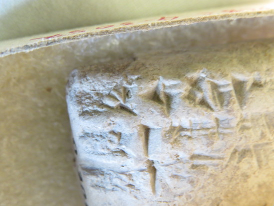 Hearst Museum object 90 of 105 titled Cuneiform tablet, accession number 9-3052, described as Mesopotamian cuneiform tablet