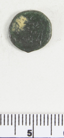 Hearst Museum object 8 of 8 titled Coin: æ, accession number 8-6337, described as Coin: Æ; Valerian - 1.40 grms.