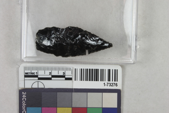 Hearst Museum object titled Point, accession number 1-73276, described as Obsidian point