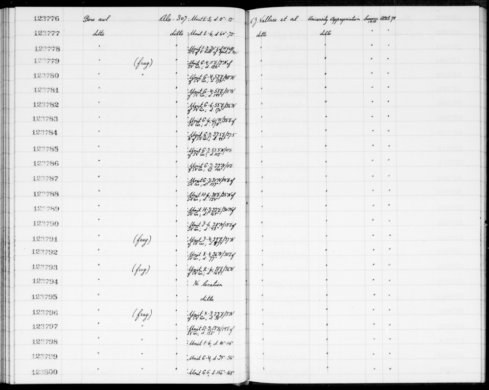 Documentation associated with Hearst Museum object titled Awl, accession number 1-123784, described as Bone