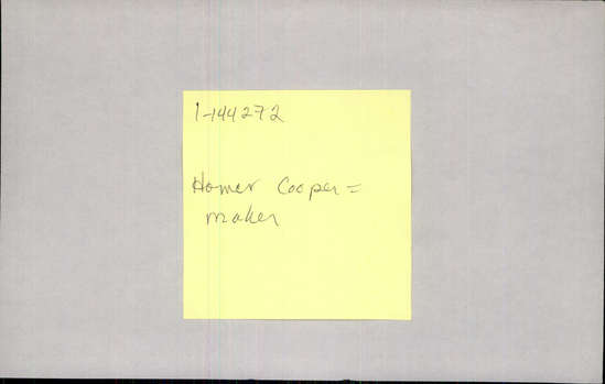 Documentation associated with Hearst Museum object titled Bow blank, accession number 1-144272, described as Coarse split yew stave, rectangular in section.