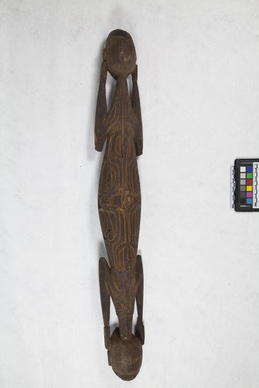 Hearst Museum object titled Wooden bowl & 2 carved figures, accession number 11-37347, no description available.