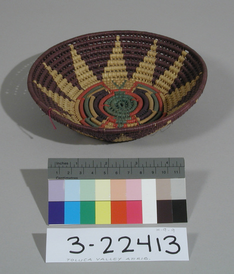 Hearst Museum object titled Basket, accession number 3-22413, described as Basket.