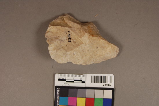 Hearst Museum object titled Handaxe, accession number 2-59427, described as No description given on catalog card.