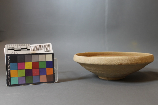 Hearst Museum object 2 of 3 titled Bowl, accession number 9-20334, described as Small, shallow and wide ceramic bowl