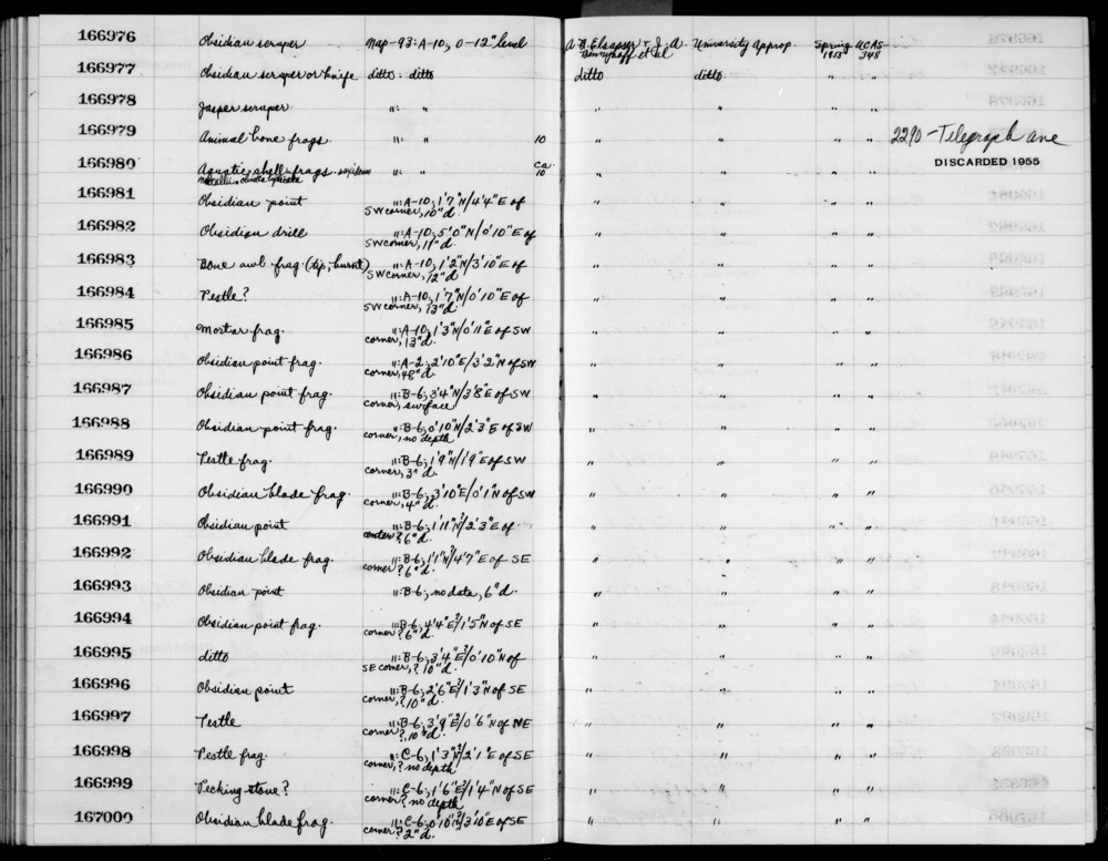 Documentation associated with Hearst Museum object titled Metatarsal fragment, accession number 1-166979.4, no description available.