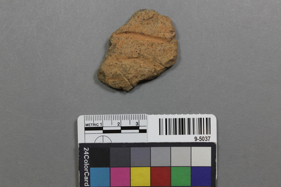 Hearst Museum object titled Potsherd, accession number 9-5037, described as Jomon potsherd