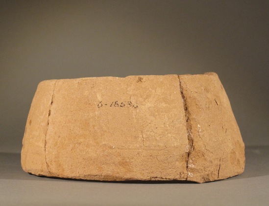 Hearst Museum object 4 of 5 titled Broken pot stand, accession number 6-18580, described as Pottery ring stand, broken, diameter 12 cm, height 5.5 cm.