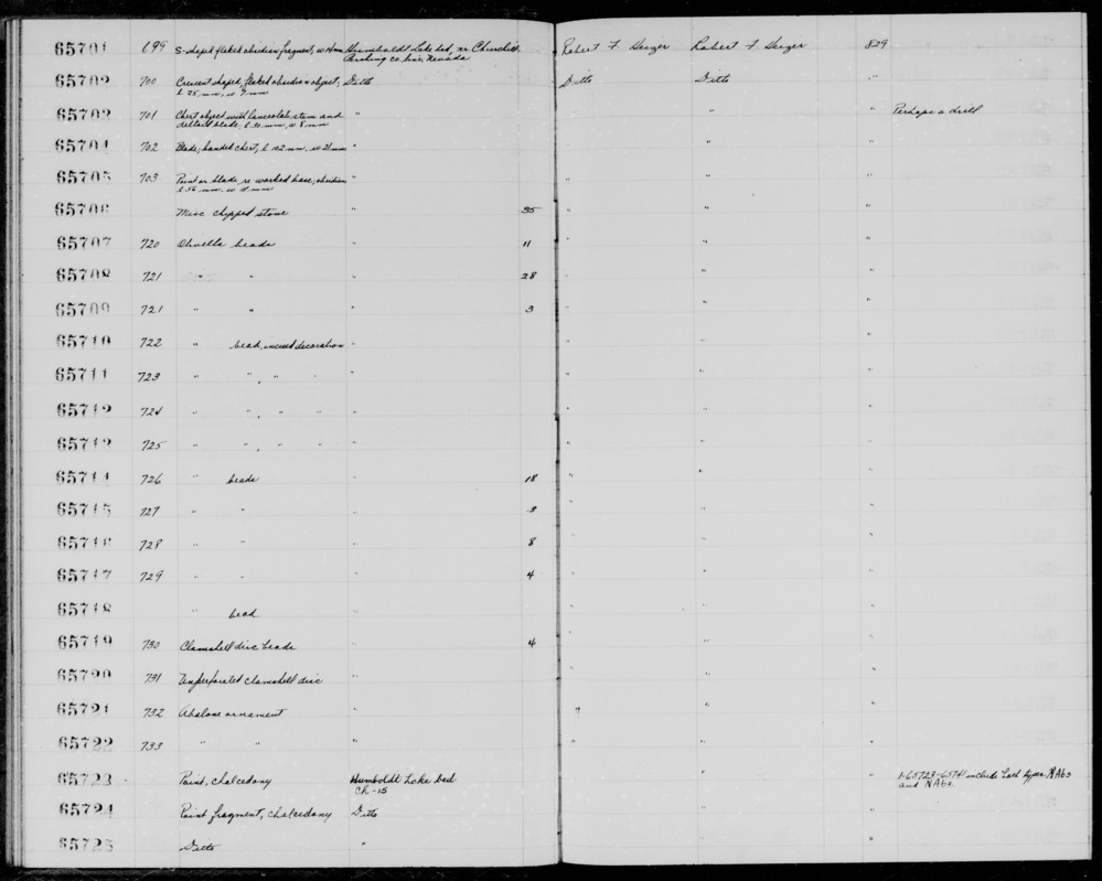 Documentation associated with Hearst Museum object titled Beads, accession number 1-65708a-c, described as Olivella beads