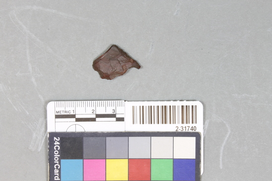 Hearst Museum object titled Point fragment, accession number 2-31740, described as Chert.