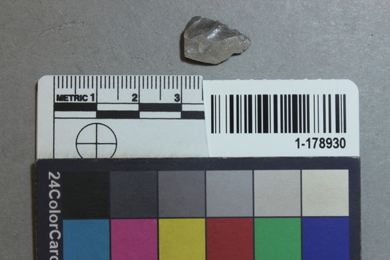 Hearst Museum object titled Projectile fragment, accession number 1-178930, described as Obsidian.