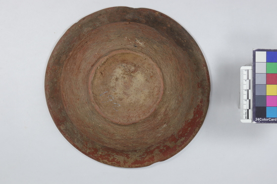 Hearst Museum object titled Bowl, accession number 6-20269, described as Pottery bowl, flaring rim; diameter 19 cm. Late Roman, 2-4 Century.