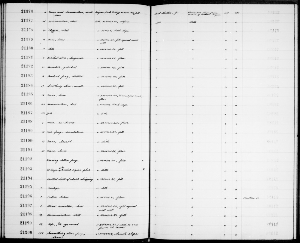 Documentation associated with Hearst Museum object titled Worked wood and quill, accession number 2-21192, described as Weaving bottom fragments