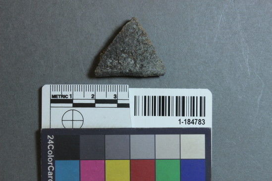 Hearst Museum object titled Potsherd, accession number 1-184783, described as Rim.