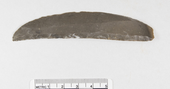 Hearst Museum object titled Knife, accession number 6-19548, described as flint knife