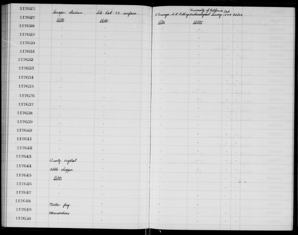 Documentation associated with Hearst Museum object titled Mortar fragment, accession number 1-117648, no description available.