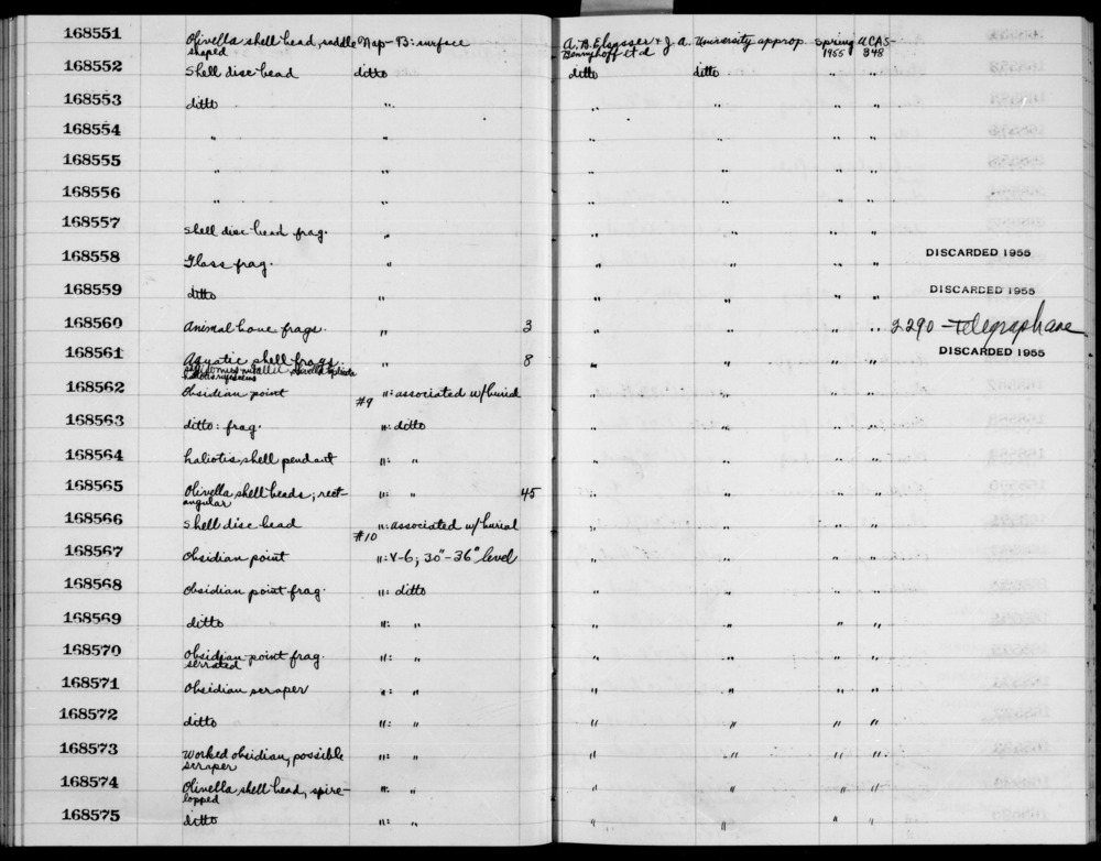 Documentation associated with Hearst Museum object titled Metacarpal frag, l, accession number 1-168560.2, no description available.