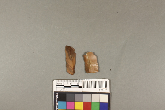 Hearst Museum object titled Blade fragment, accession number 9-10777, described as Distal Blade Fragments