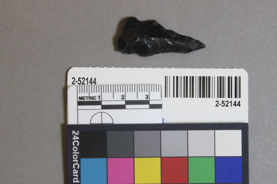 Hearst Museum object titled Projectile point, accession number 2-52144, described as No description given on card.