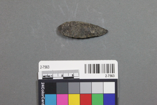 Hearst Museum object titled Projectile point, accession number 2-7563, described as Arrow point.