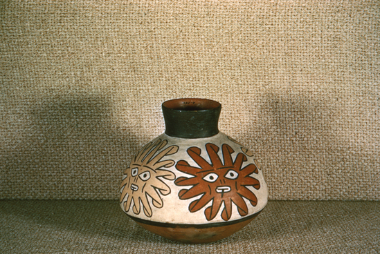 Hearst Museum object titled Color slide, accession number 25-825, described as polychrome jar: 4-8991