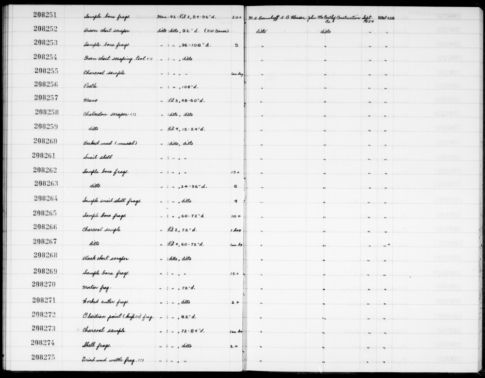 Documentation associated with Hearst Museum object titled Worked antler, accession number 1-208271, described as Worked antler fragments.