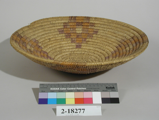 Hearst Museum object 2 of 3 titled Basket, accession number 2-18277, described as Coiled, concave.