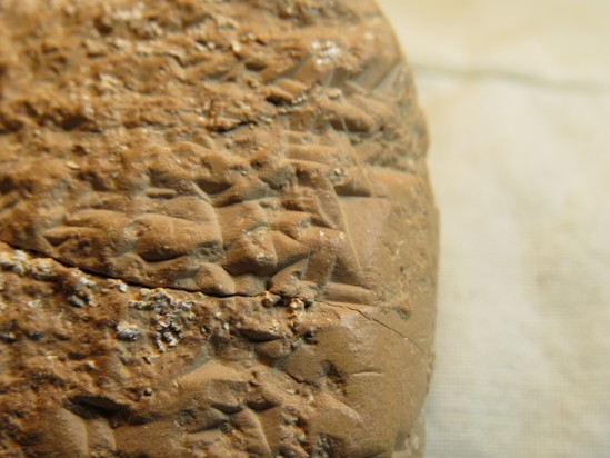 Hearst Museum object 70 of 132 titled Cuneiform tablet, accession number 9-2586, described as Neo-Babylonian Document from Erech