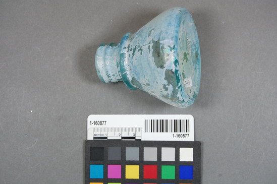 Aqua glass bottle