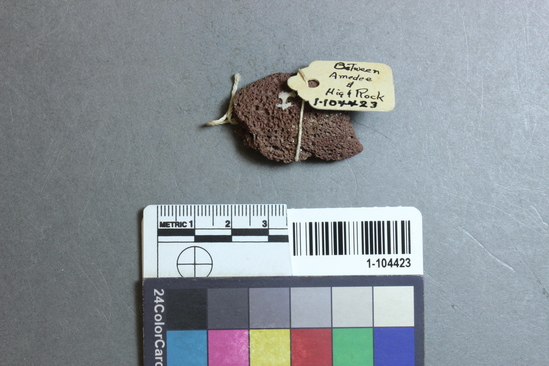 Hearst Museum object 2 of 2 titled Pipe fragment, accession number 1-104423, described as Pipe fragment.