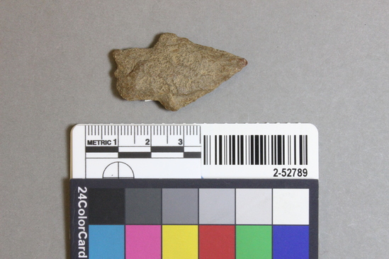 Hearst Museum object titled Projectile point, accession number 2-52789, described as Projectile point