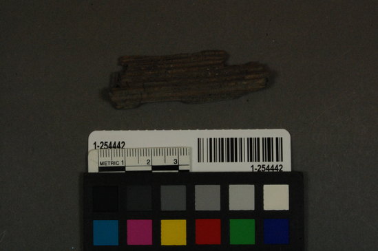 Hearst Museum object titled Wood fragment, accession number 1-254442, no description available.