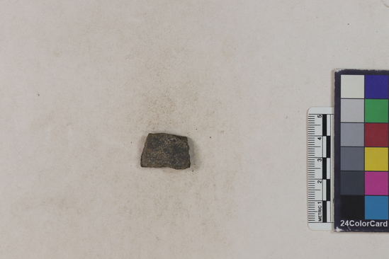 Hearst Museum object 182 of 183 titled Potsherd, accession number 16-8192, described as Potsherd: bodys Section of Manta on beach currently inhabited. Numbers  8111 to 8194 are sherds picked up on beach at low tide.